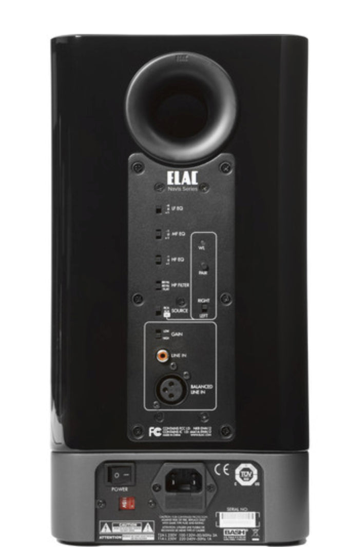 Elac ARB51-GB Navis Premium Powered Bookshelf Speakers - (Pair) Gloss Black