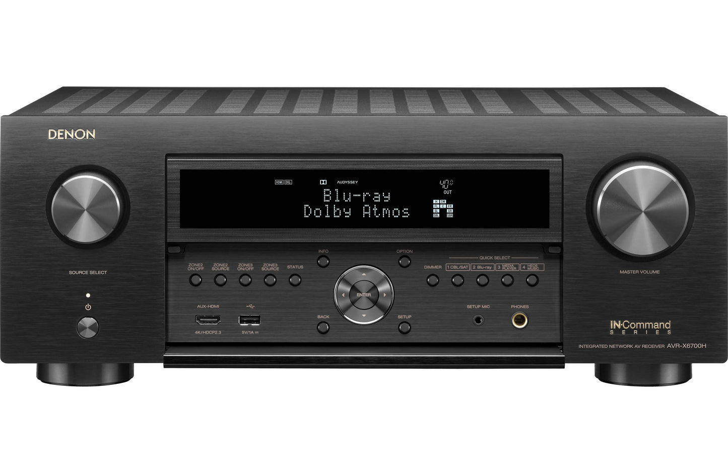 Denon AVR-X6700H 11.2 CH 8K AV Receiver with 3D Audio, HEOS® Built-in and Voice Control