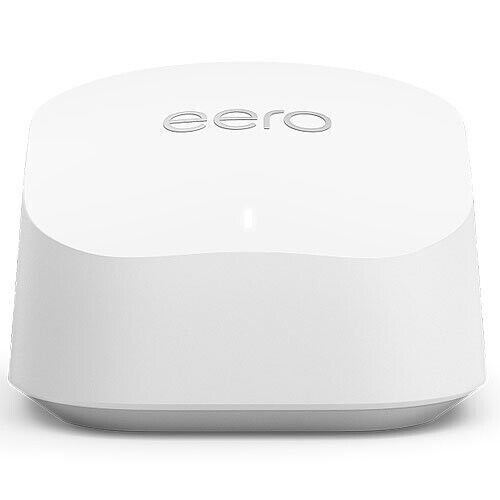 eero 6+ Dual Band Mesh Wi-Fi 6+ Router, 2.4 GHz and 5 GHz bands 1-Pack