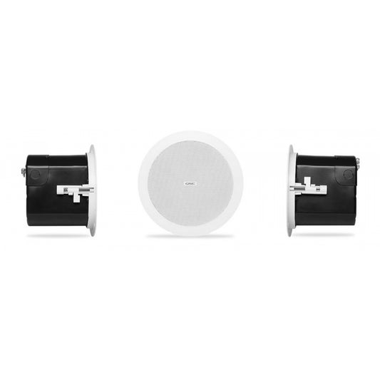 QSC AD-C4T-WH-TD 4.5" Two-way ceiling speaker, 70/100v transformer loudspeaker