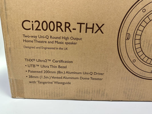 KEF Ci200RR-THX 2-Way Uni-Q Round High Output Home Theater Speaker (Pair)