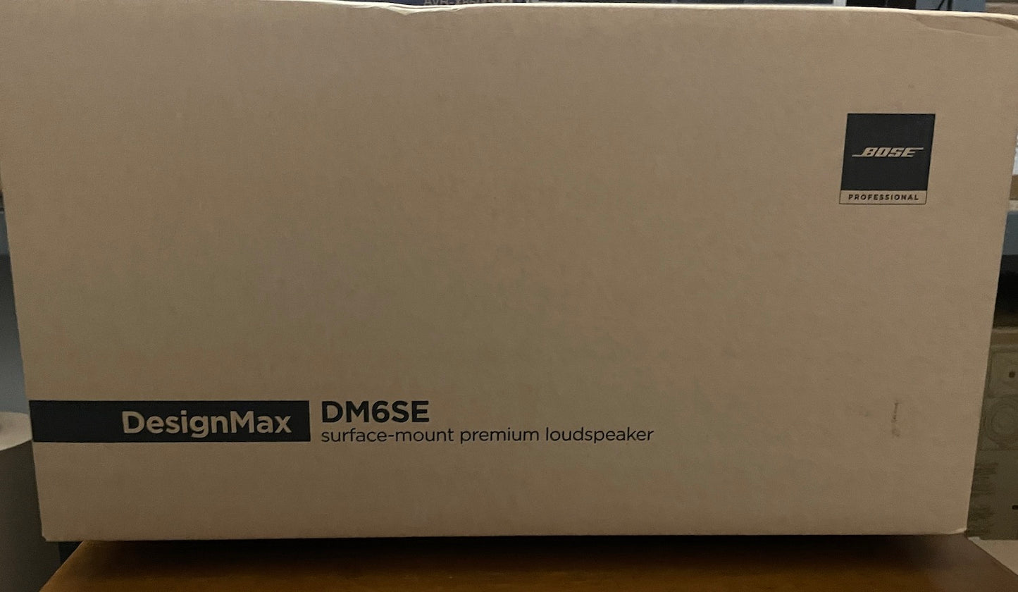 Bose Professional DesignMax DM6SE Surface Mounted Loudspeaker, Pair of White