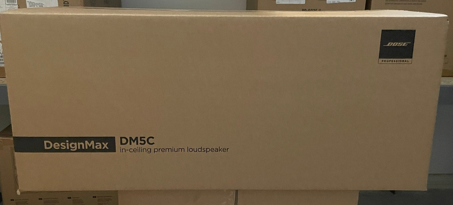 Bose Professional DesignMax DM5C In-Ceiling 5.25" Two-Way Speaker, Pair in Black