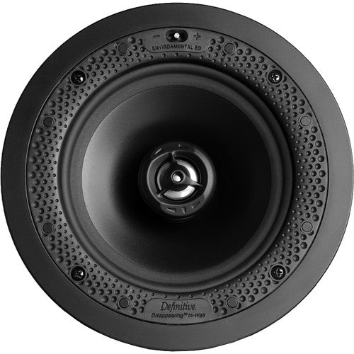 Definitive Technology DI 6.5R Disappearing Series 6.5" Two-Way Round In-Ceiling/In-Wall Speaker (White, Single) UEUA